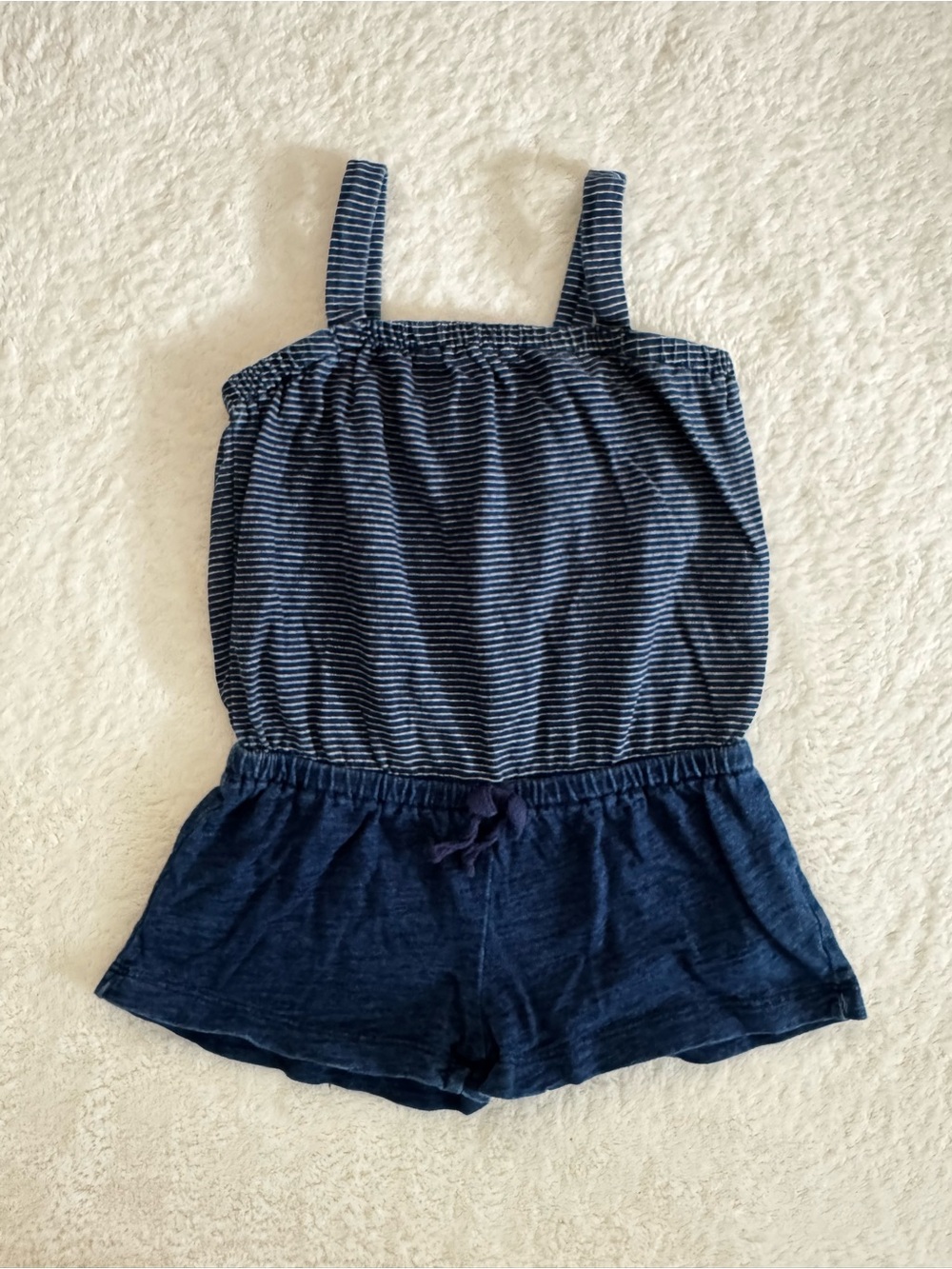 Splendid Navy Striped Girls Romper